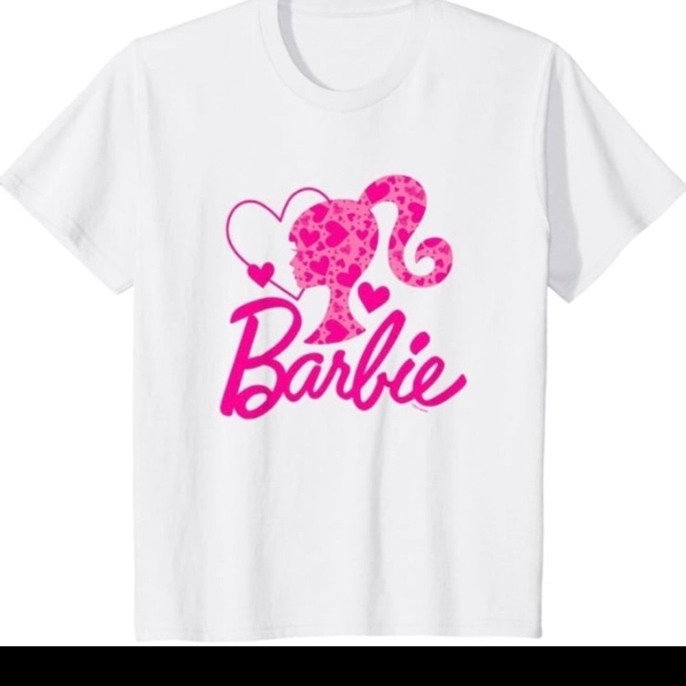 Youth medium girls Barbie tshirt / top